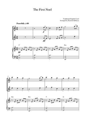 The First Noel (for violin duet and piano accompaniment)