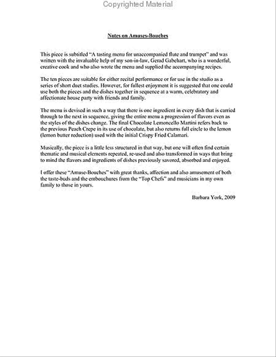Amuses Bouches Amuses Bouches School and Community scores gallery preview page 2