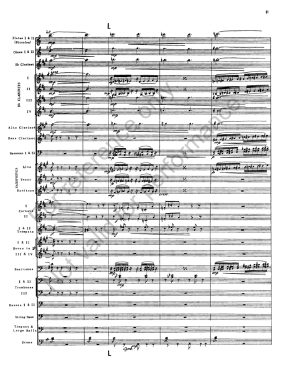 The Golden Legend Concert Band scores gallery preview page 27
