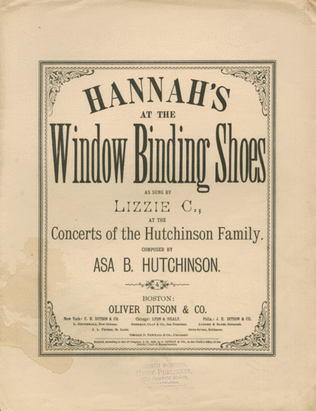 Hannah's at the Window Binding Shoes
