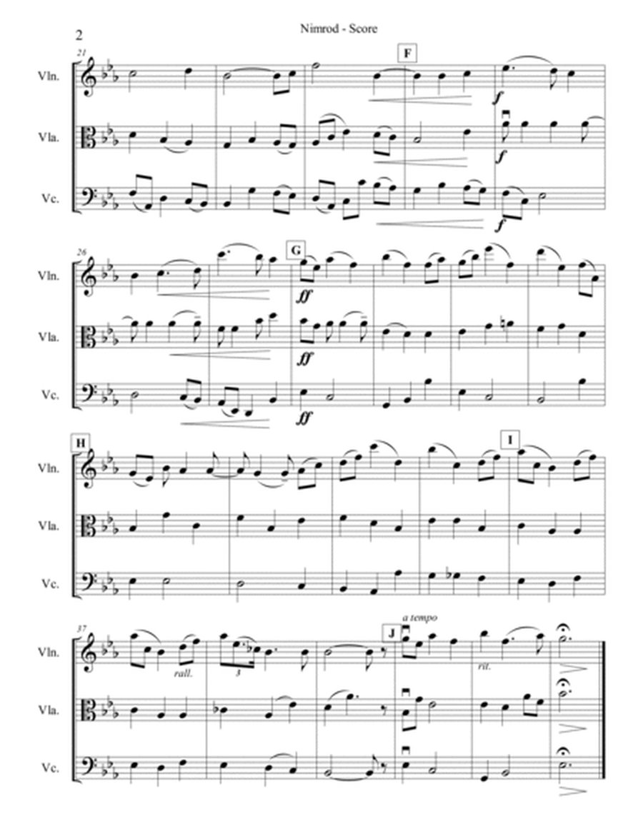 Elgar's Nimrod for String Trio image number null