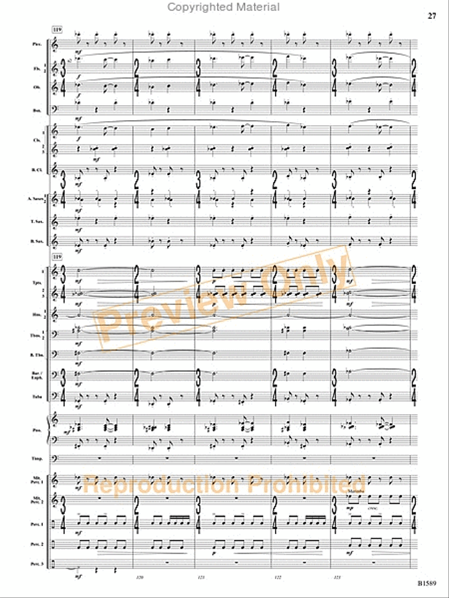 Pulse Concert Band scores gallery preview page 28