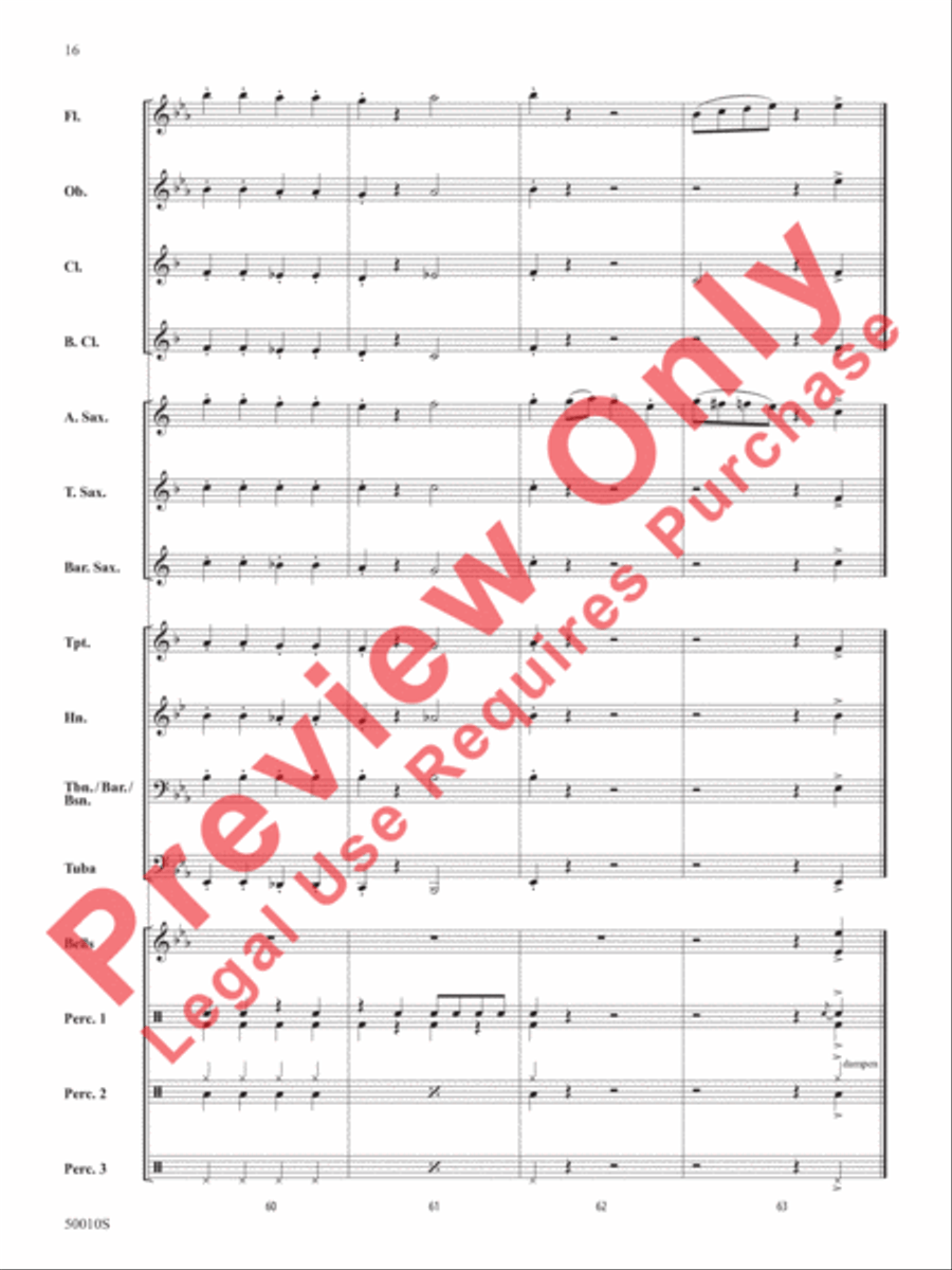 A Holiday Santa-bration Concert Band scores gallery preview page 17