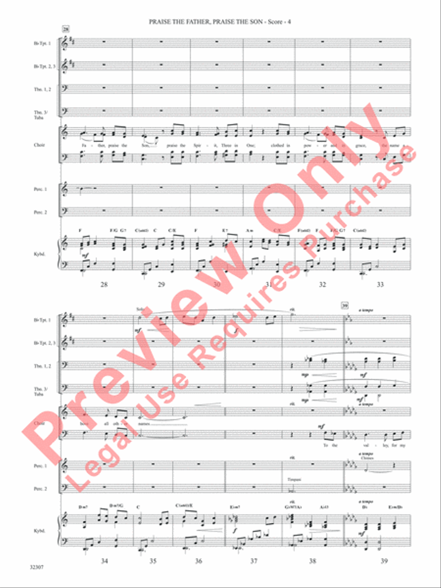 Praise the Father, Praise the Son Choir scores gallery preview page 5