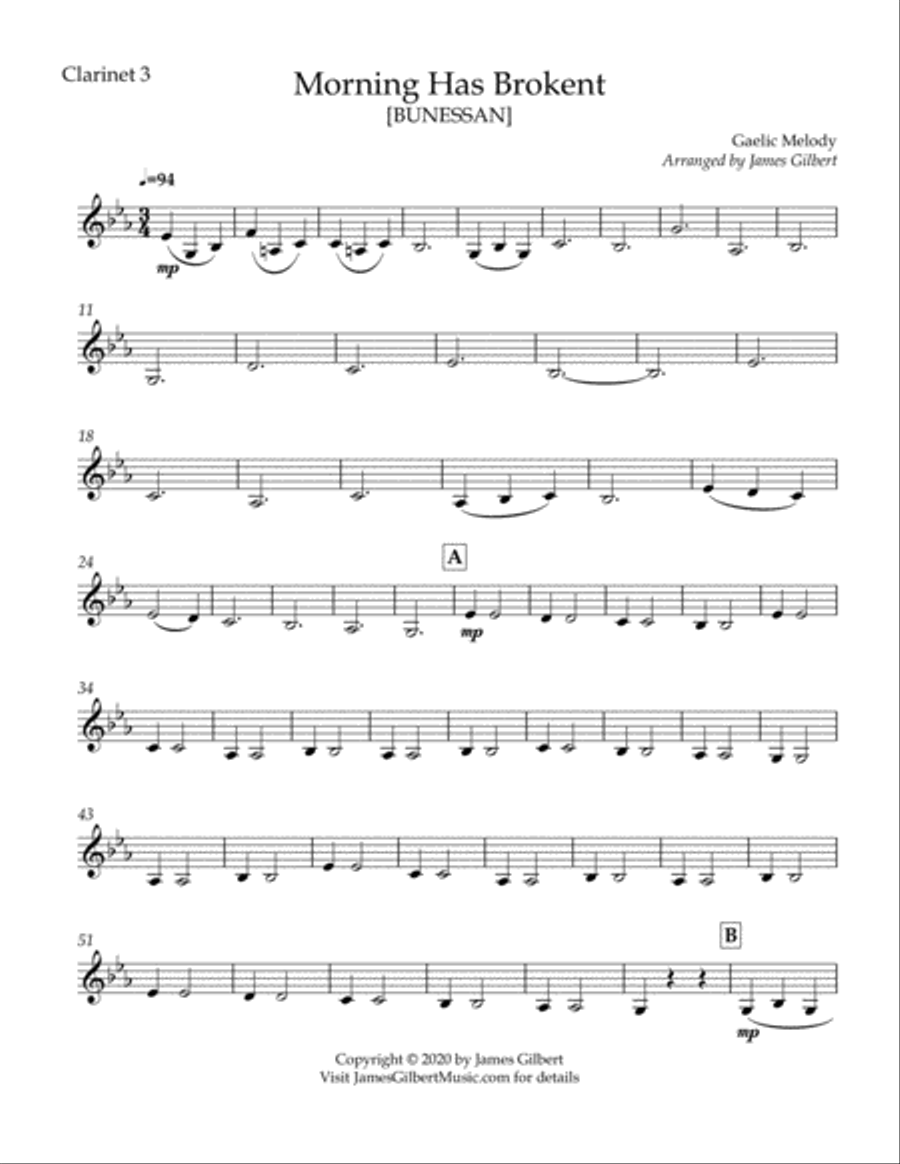Morning Has Broken Morning Has Broken Woodwind Trio scores gallery preview page 2