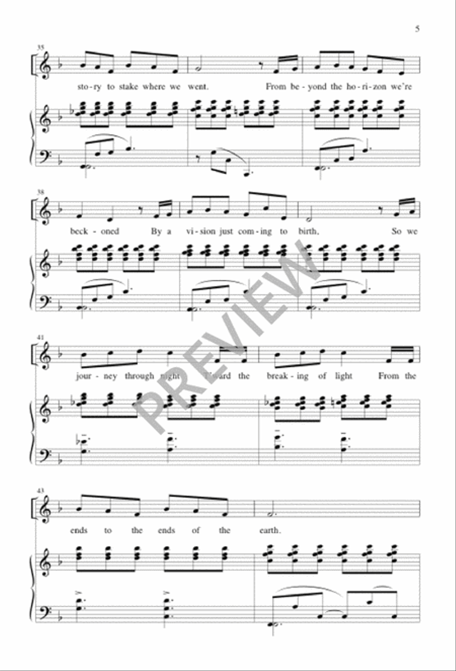 To the Ends of the Earth To the Ends of the Earth 4-Part scores gallery preview page 5
