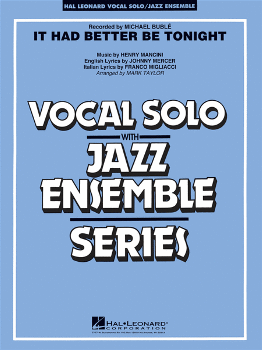 It Had Better Be Tonight (Key: Gmi-Ami) Jazz Ensemble scores gallery preview page 1