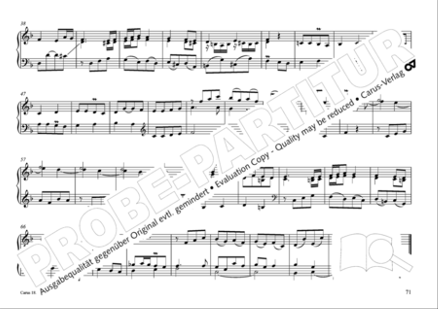 Pastoral music for organ, vol. 2: Germany, Bohemia, Austria, South Tyrol Organ Solo scores gallery preview page 72