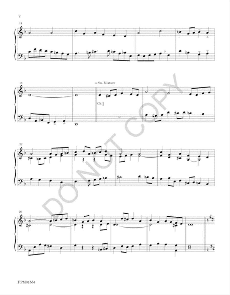 Three Organ Preludes on Psalm Tunes Organ Solo scores gallery preview page 5