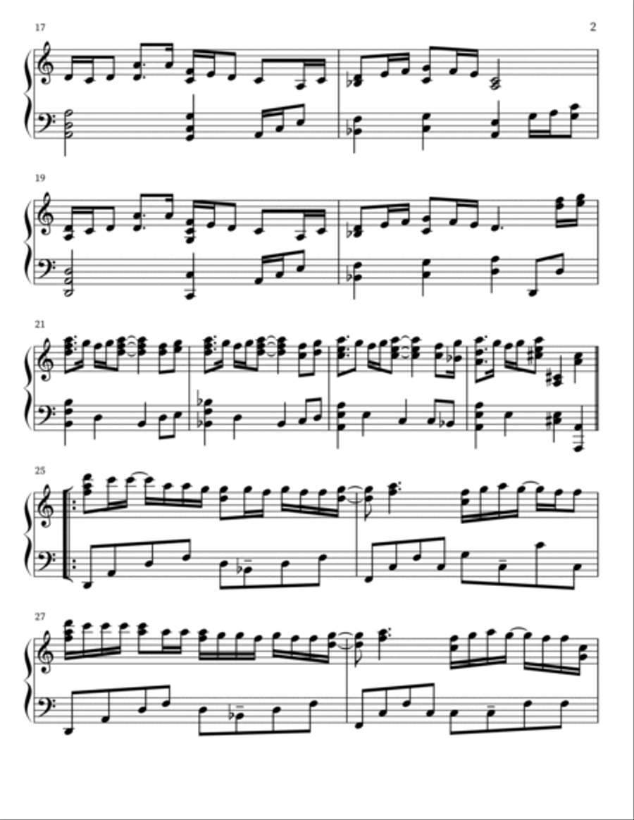 Suzume Piano scores gallery preview page 2