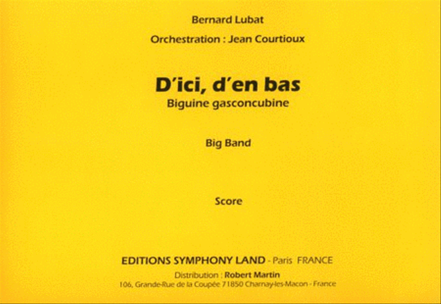 D'ici d'en bas Jazz Ensemble scores gallery preview page 1
