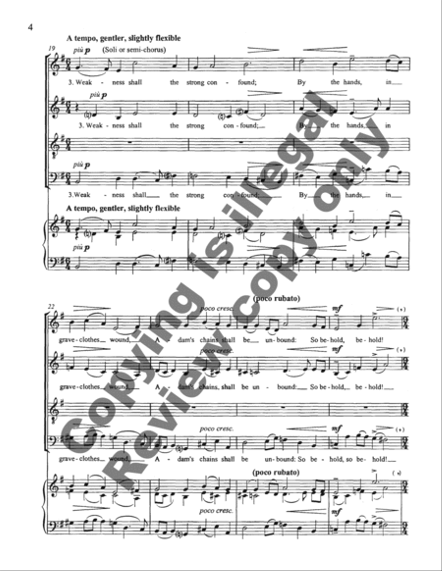 Two Seasonal Carols Two Seasonal Carols 4-Part scores gallery preview page 9
