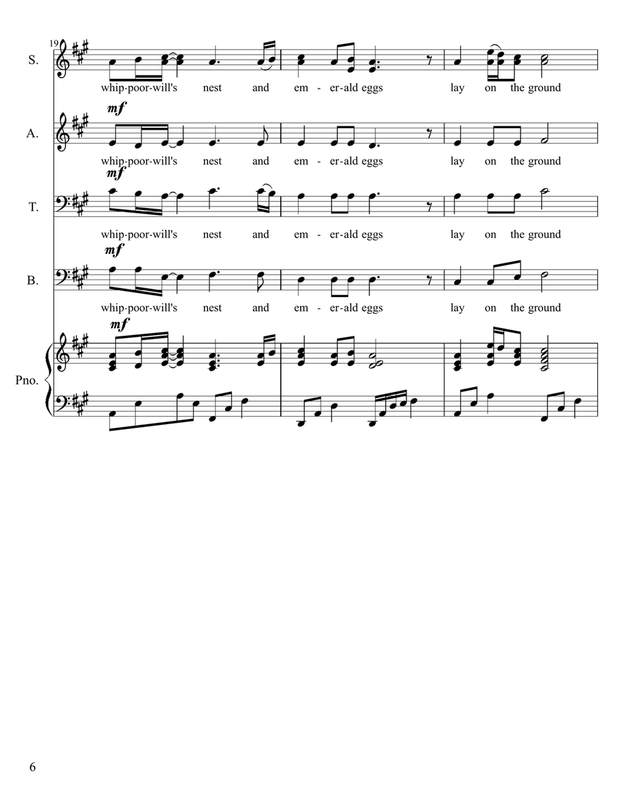 The Whippoorwill 4-Part scores gallery preview page 6