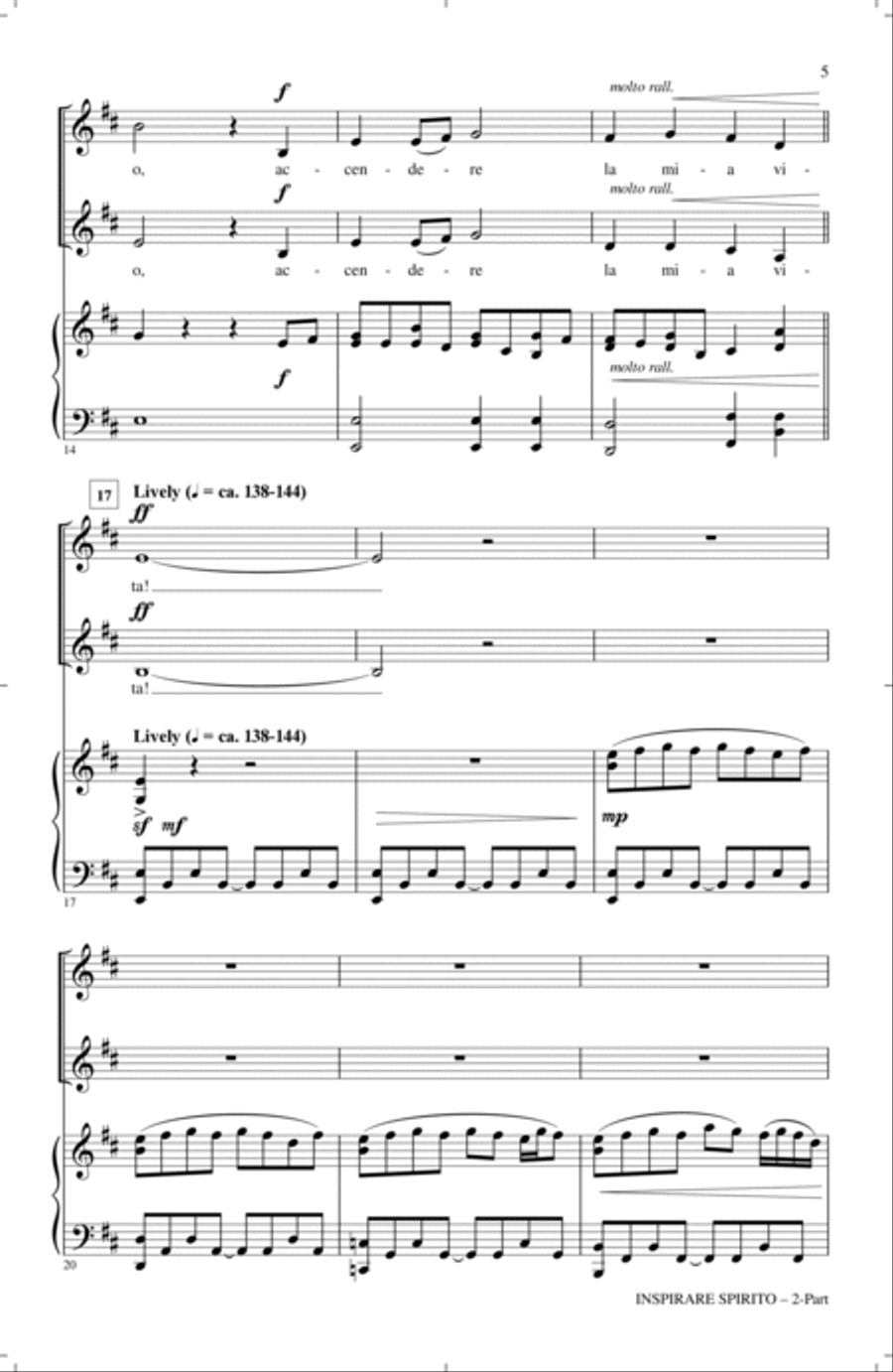 Inspirare Spirito Inspirare Spirito 2-Part scores gallery preview page 3