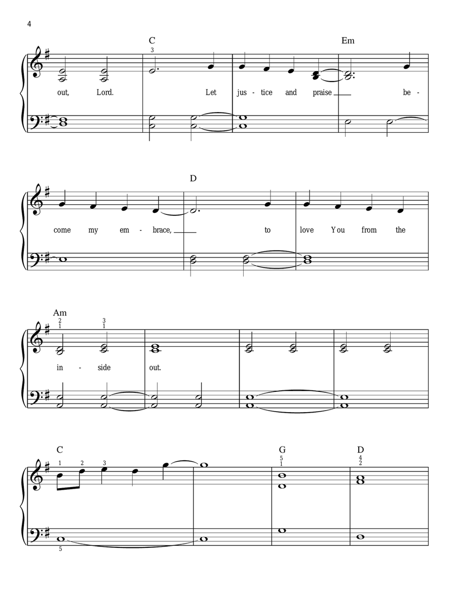 From The Inside Out Easy Piano scores gallery preview page 4