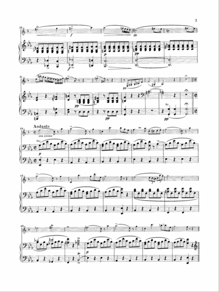 Weber: Concertino in E flat Major, Op. 26 Part scores gallery preview page 3