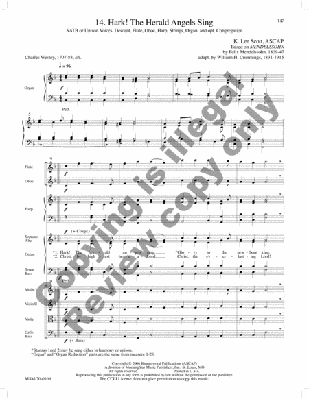 Sing the Songs of Bethlehem (Orchestral Score) image number null