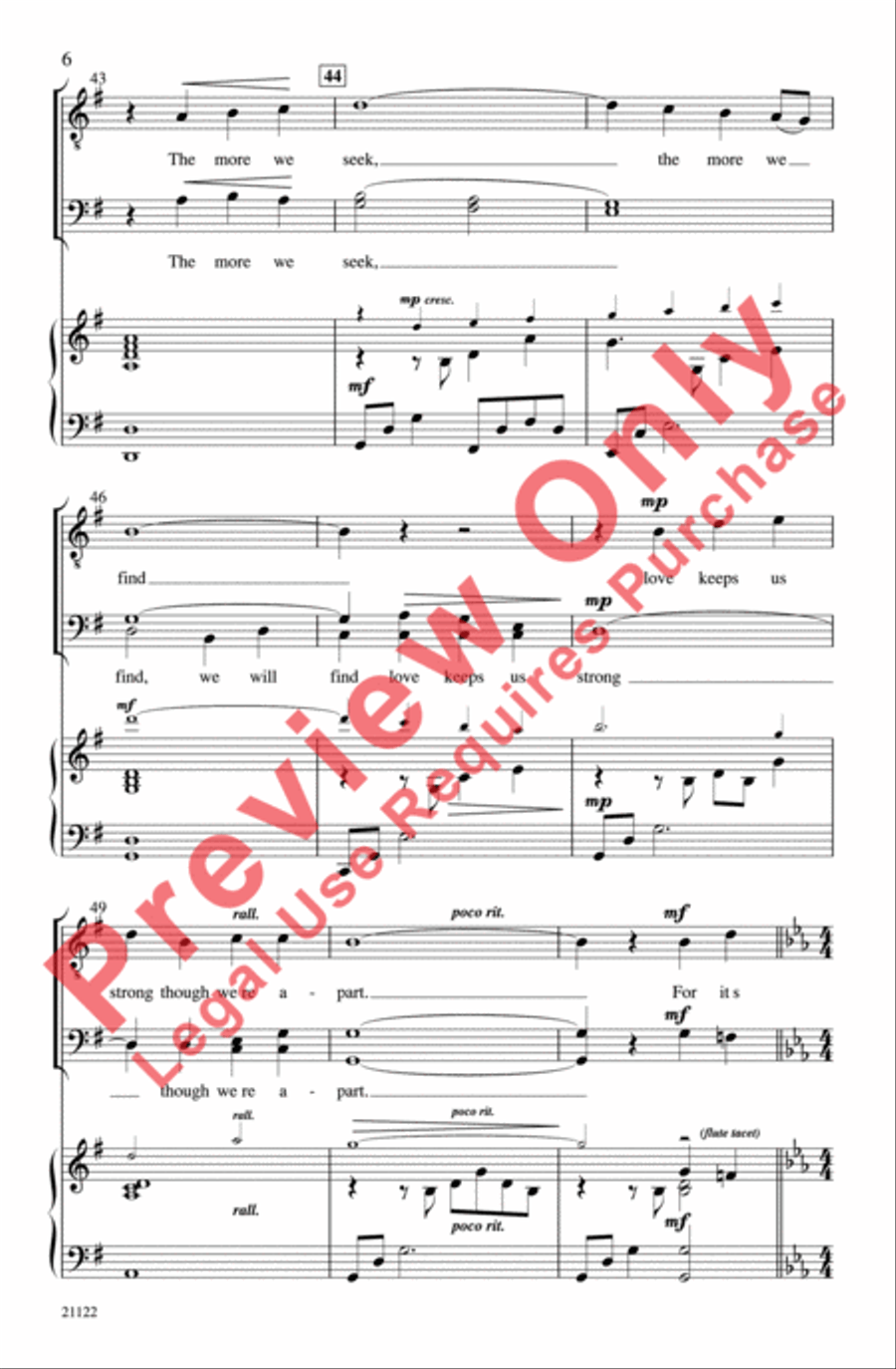 'Cross the Wide Missouri 'Cross the Wide Missouri Men's Choir scores gallery preview page 6
