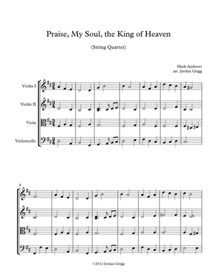 Book cover for Praise, My Soul, the King of Heaven (String Quartet)