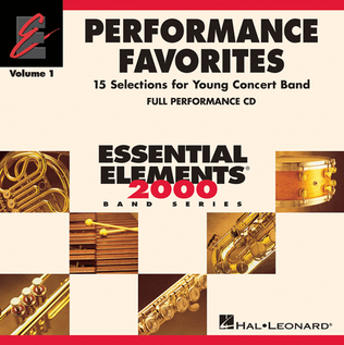 Book cover for Performance Favorites, Vol. 1 - Full Performance CD