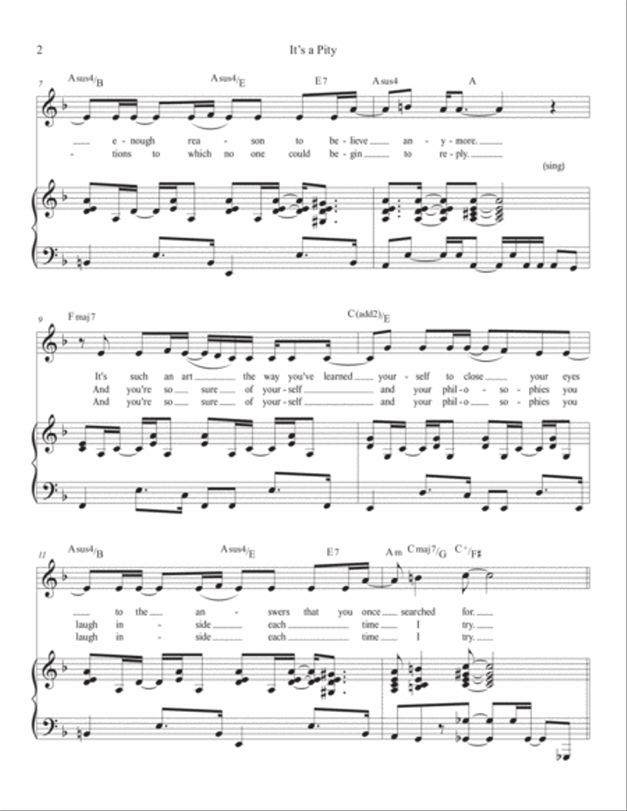 It's a Pity It's a Pity Voice scores gallery preview page 2