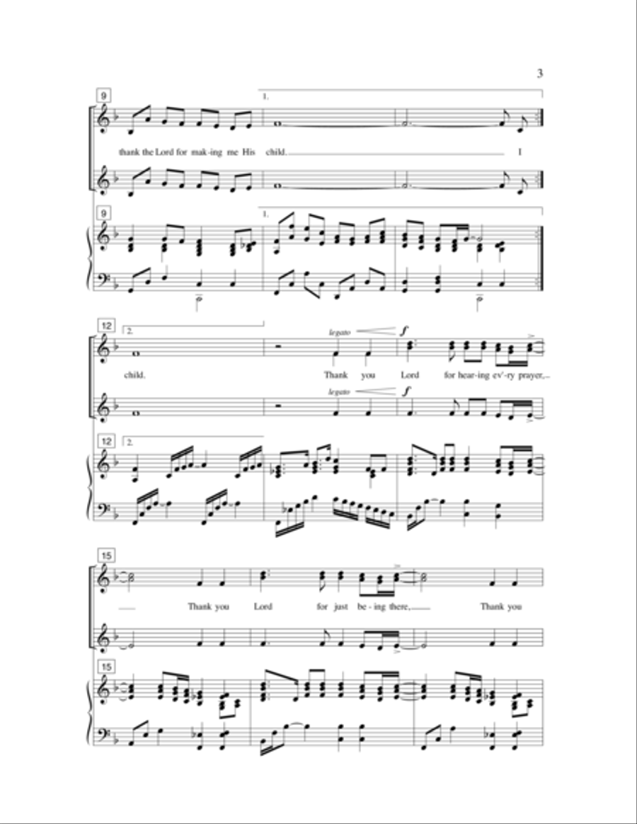 I Am His Child SSA scores gallery preview page 5