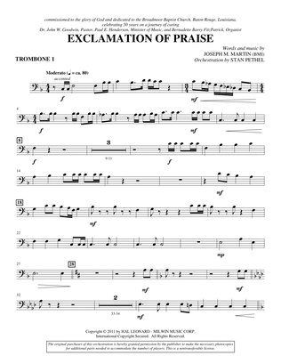 Exclamation Of Praise - Trombone 1