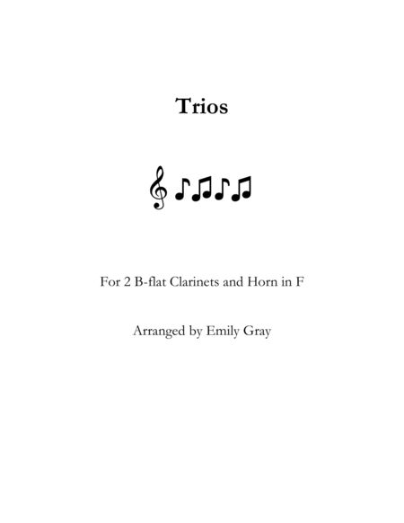 Trios for Two Clarinets and Horn
