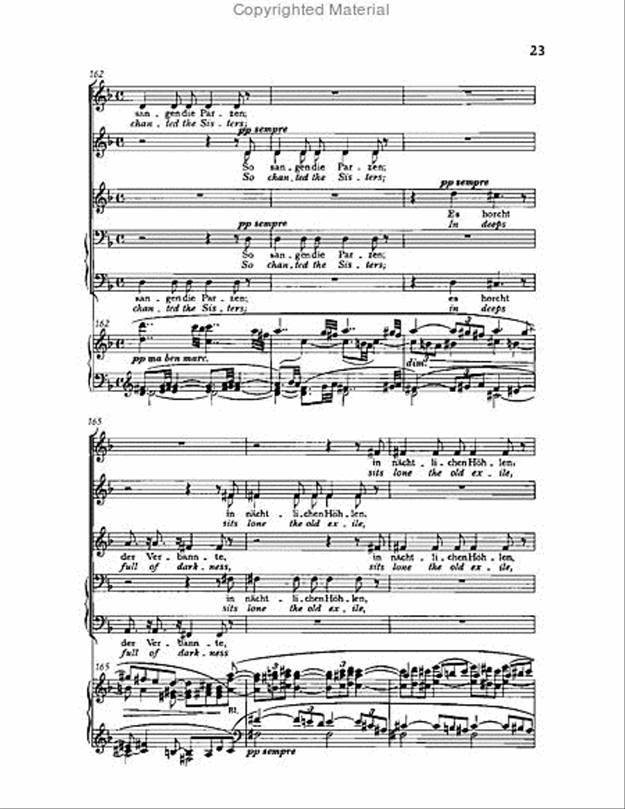 Gesang der Parzen, Op.89 Choir scores gallery preview page 23