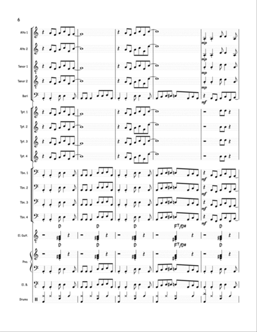 Acid Test Jazz Ensemble scores gallery preview page 6
