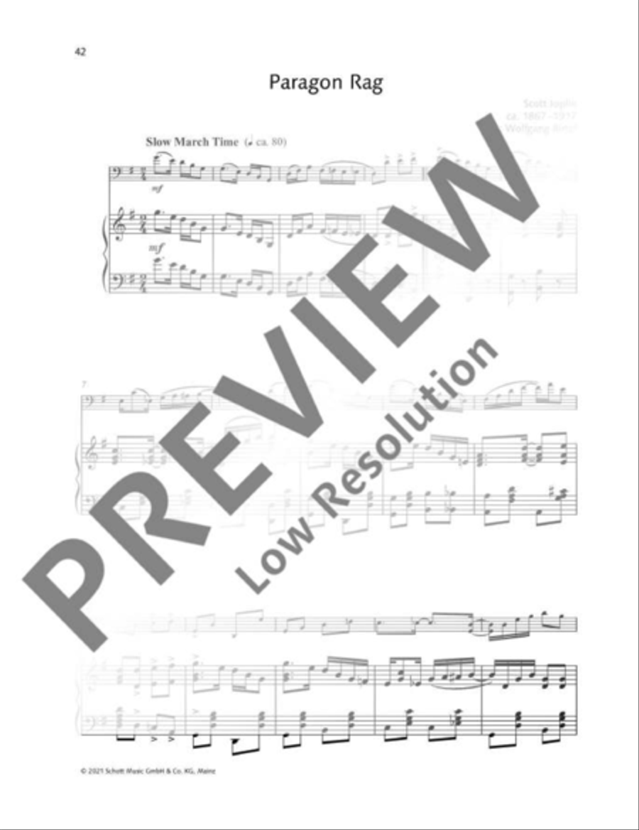 Paragon Rag Piano Accompaniment scores gallery preview page 2