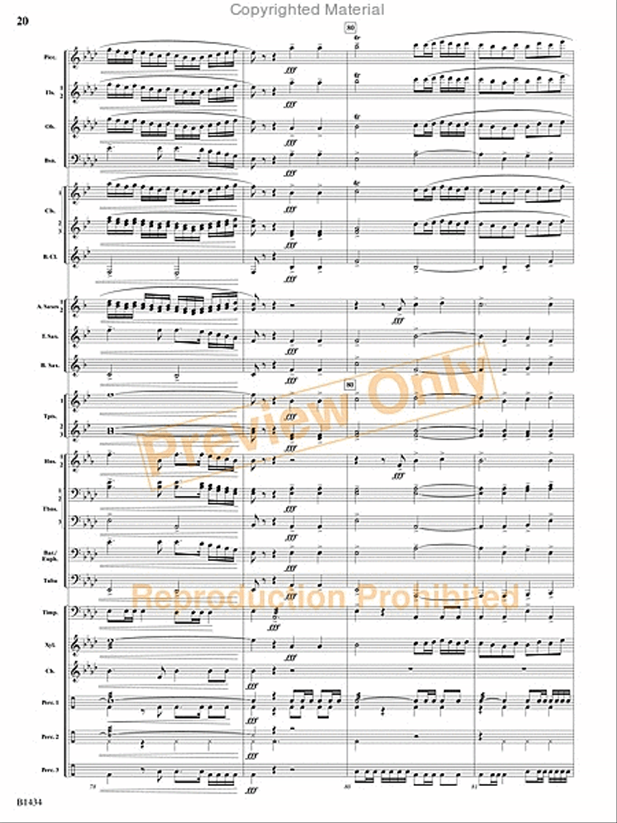 A Frontier Fought and a City Found Concert Band scores gallery preview page 18