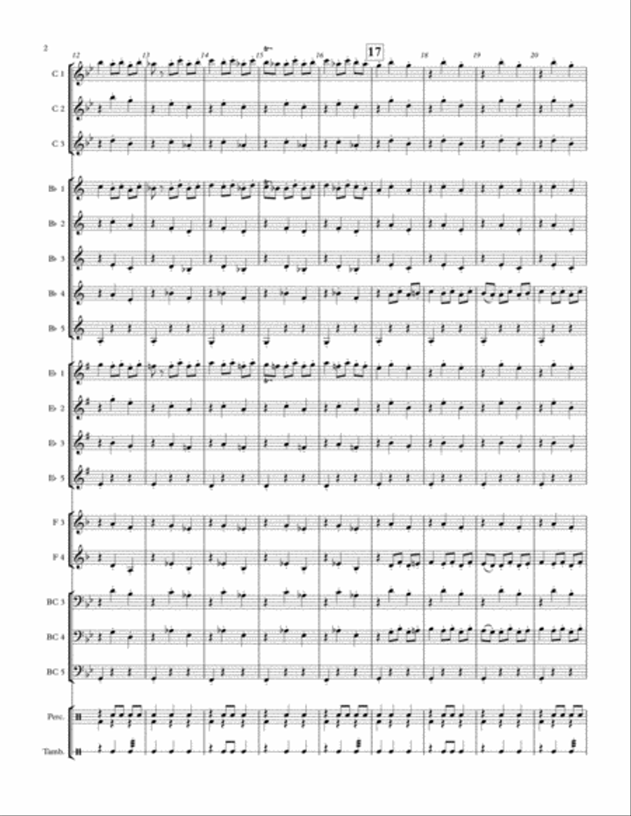 Danse Macabre - Adaptable Arrangement Concert Band scores gallery preview page 2