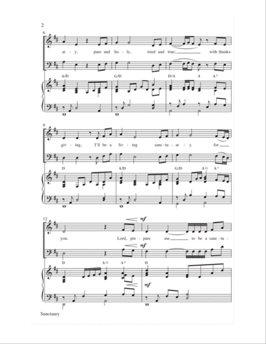 Sanctuary Sanctuary 4-Part scores gallery preview page 3