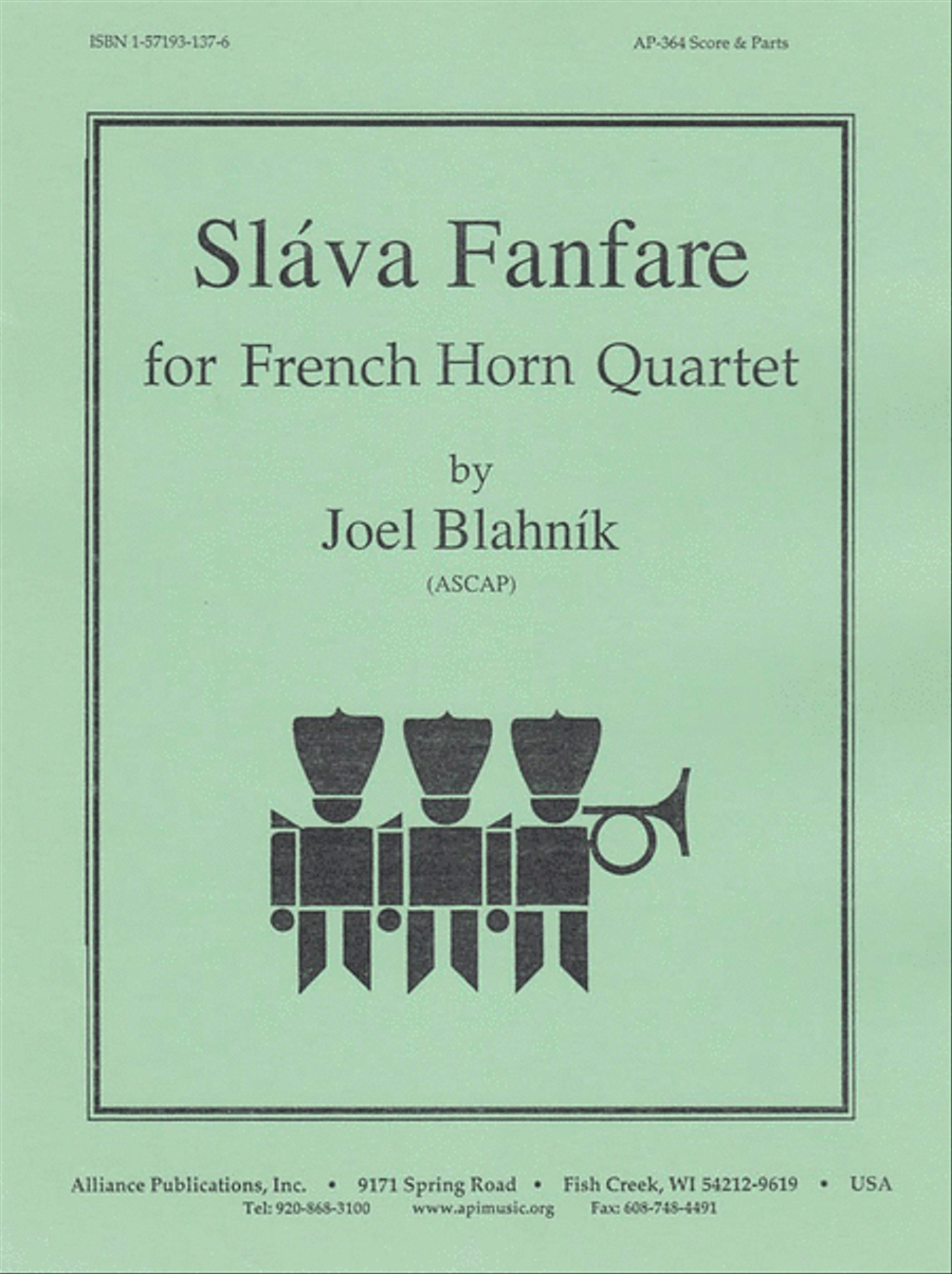 Slava Fanfare - Fr Hn Qt Collection / Songbook scores gallery preview page 1