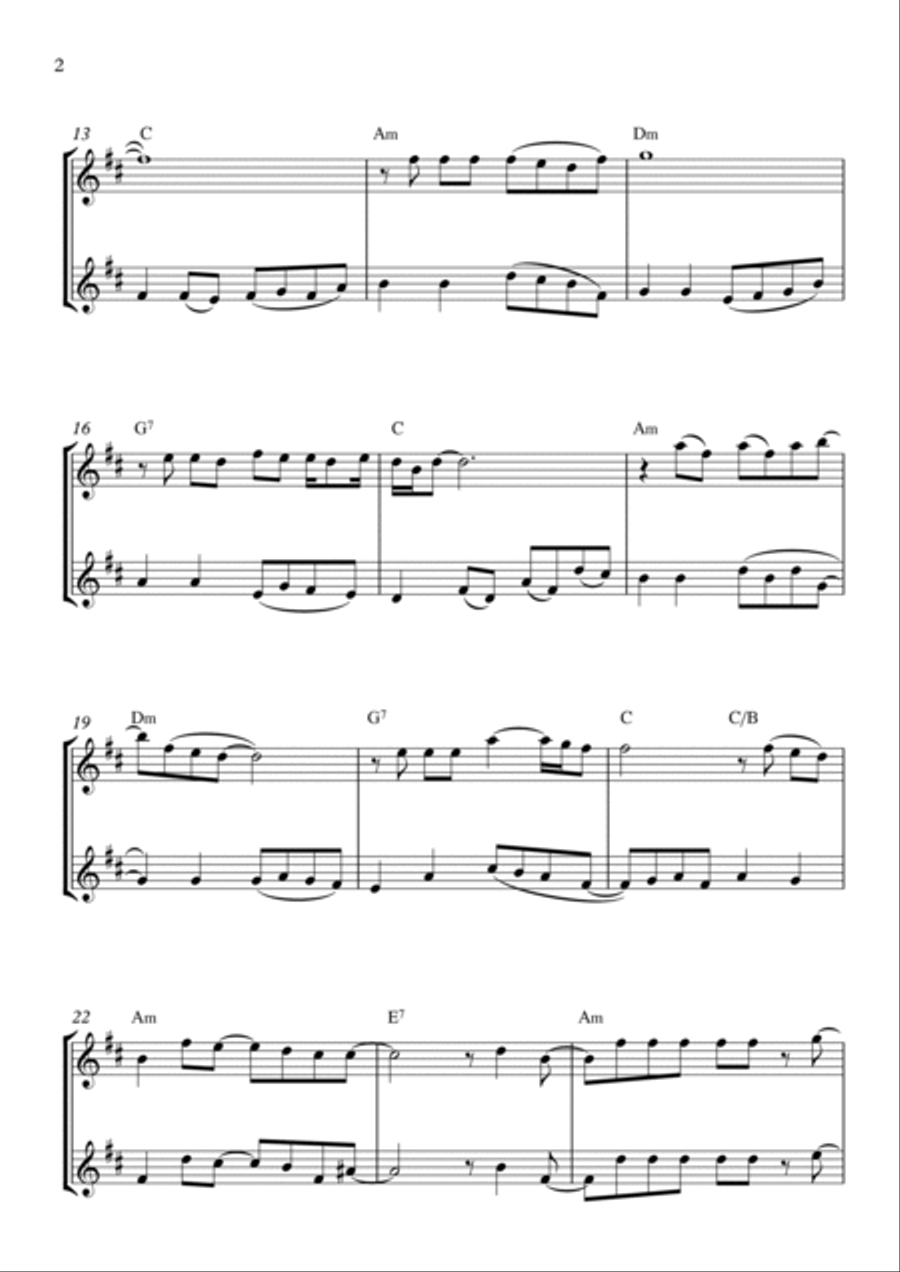 Flowers Clarinet Duet scores gallery preview page 2