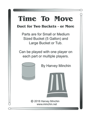 Time To Move - Duet for Two Buckets - or More
