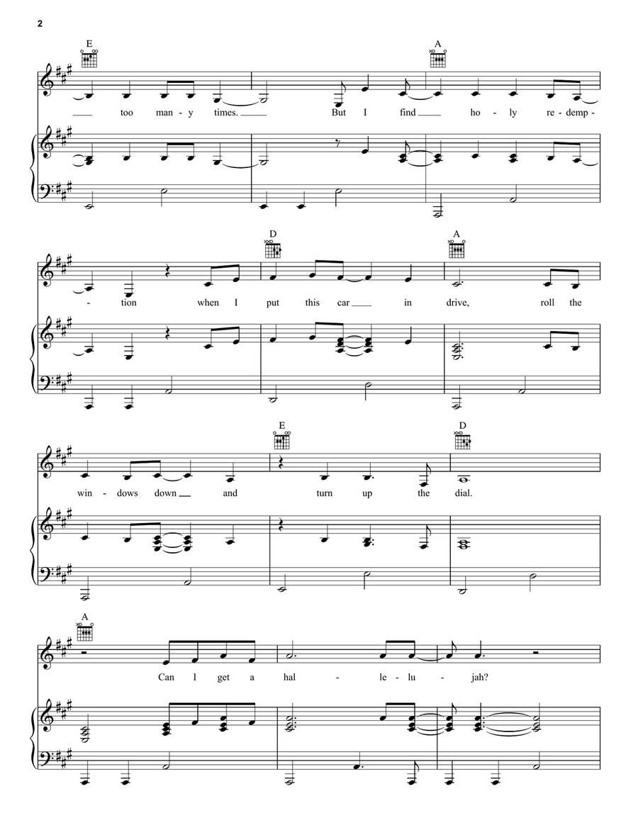 My Church My Church Piano, Vocal, Guitar scores gallery preview page 2