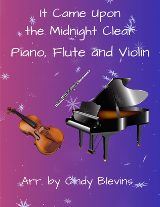 Book cover for It Came Upon the Midnight Clear, for Piano, Flute and Violin