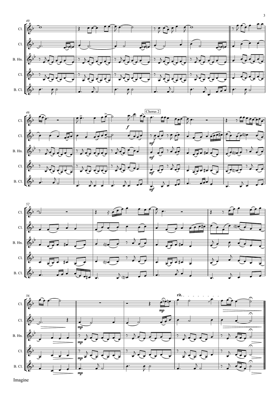 Imagine Woodwind Ensemble scores gallery preview page 3