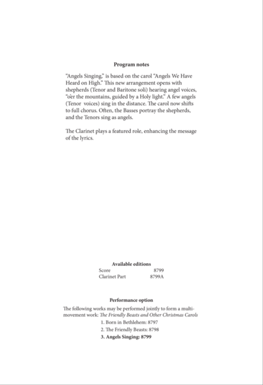 Angels Singing TTBB scores gallery preview page 2
