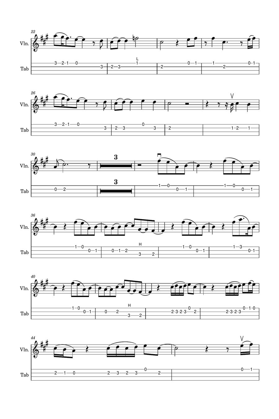 Wildflower Violin Solo scores gallery preview page 2
