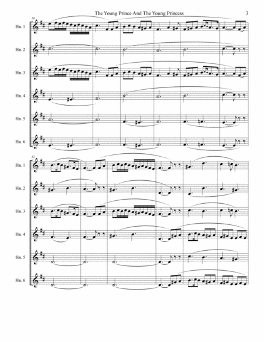 The Young Prince and The Young Princess (from Scheherazade) Brass Ensemble scores gallery preview page 5