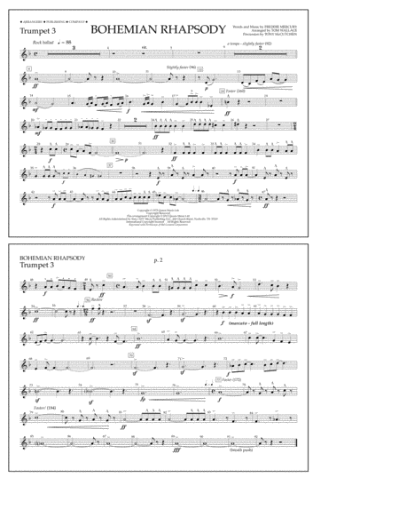 Bohemian Rhapsody - Trumpet 3