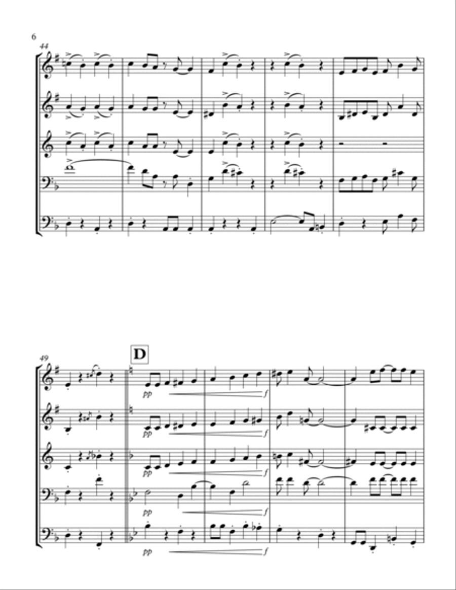 That's a Plenty: Brass Quintet Brass Quintet scores gallery preview page 6
