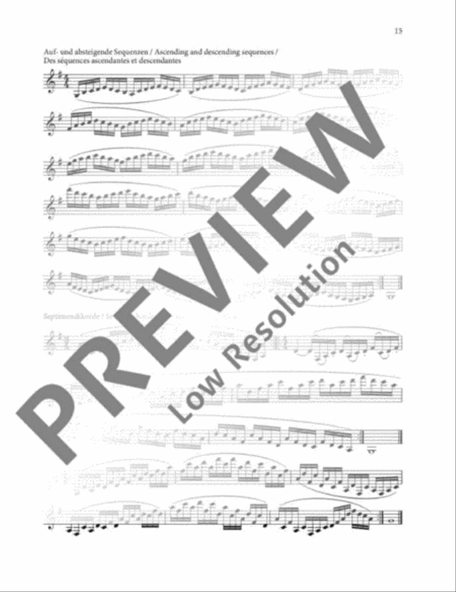 Daily Exercises B-Flat Clarinet scores gallery preview page 16