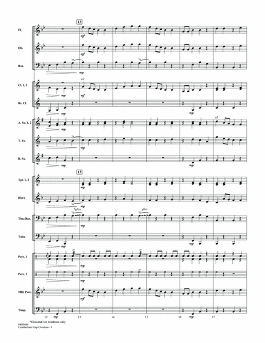 Cumberland Gap Overture (A Wilderness Adventure) - Conductor Score (Full Score)