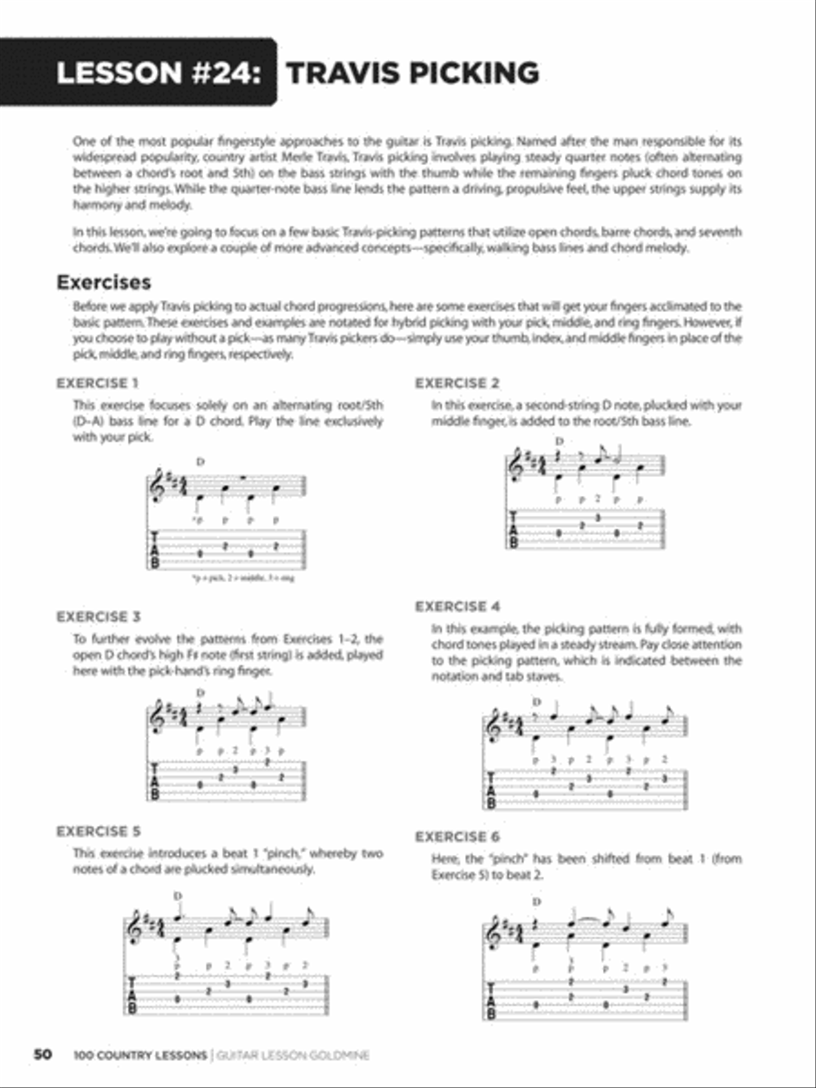 100 Country Lessons 100 Country Lessons Electric Guitar scores gallery preview page 5