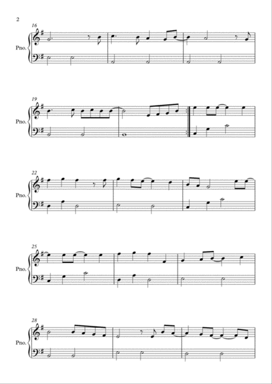Mary, Did You Know? Easy Piano scores gallery preview page 2