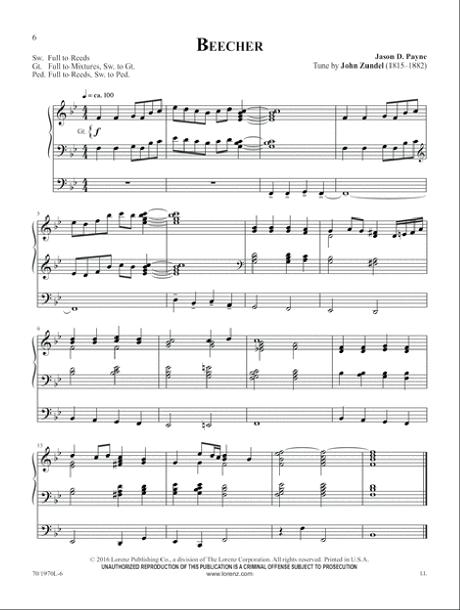 Dynamic Hymn Introductions for Organ, Vol. 2 (Digital Download) Organ scores gallery preview page 6
